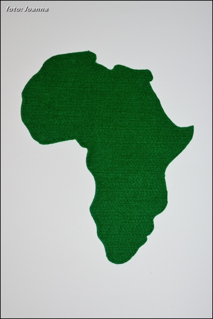 Afryka z filcu, montessori