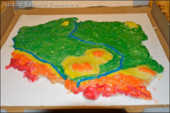 mapa Polski z masy solnej